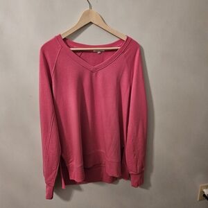 Z Supply Raspberry V-Neck Top